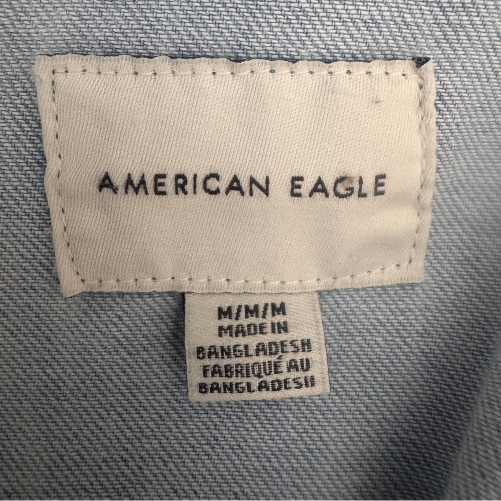 American Eagle Outfitters Light Blue Long Sleeve Dress - Picture 8 of 10